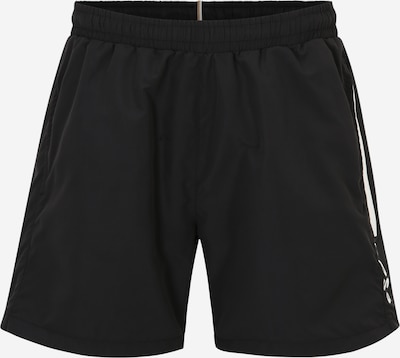 BOSS Orange Shorts de bain 'Dolphin' en noir / blanc, Vue avec produit