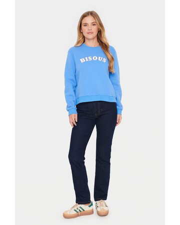 SAINT TROPEZ Sweatshirt 'Dajla' in Blauw