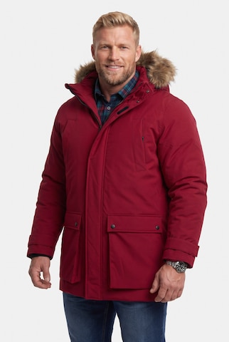 Men Plus Winter Parka in Red
