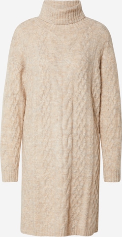 Cream Knitted dress 'Cabin' in Beige: front