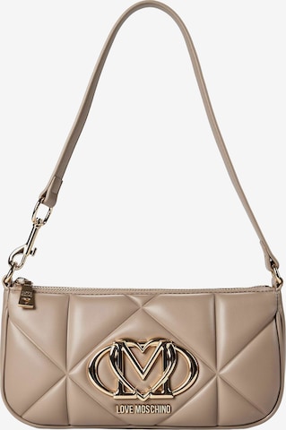 Love Moschino Schoudertas in Beige: voorkant