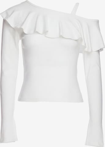 T-shirt faina en blanc : devant