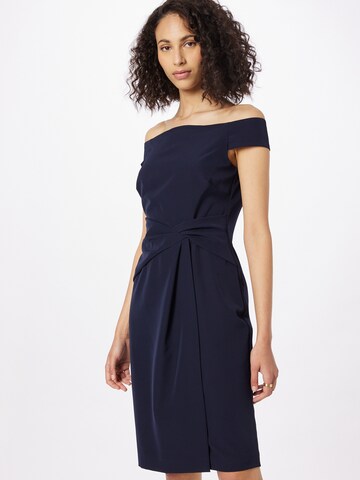 Lauren Ralph Lauren Cocktailjurk 'SARAN' in Blauw: voorkant