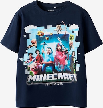 NAME IT Shirts 'Minecraft' i blå: forside