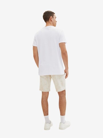 TOM TAILORregular Chino hlače - bijela boja