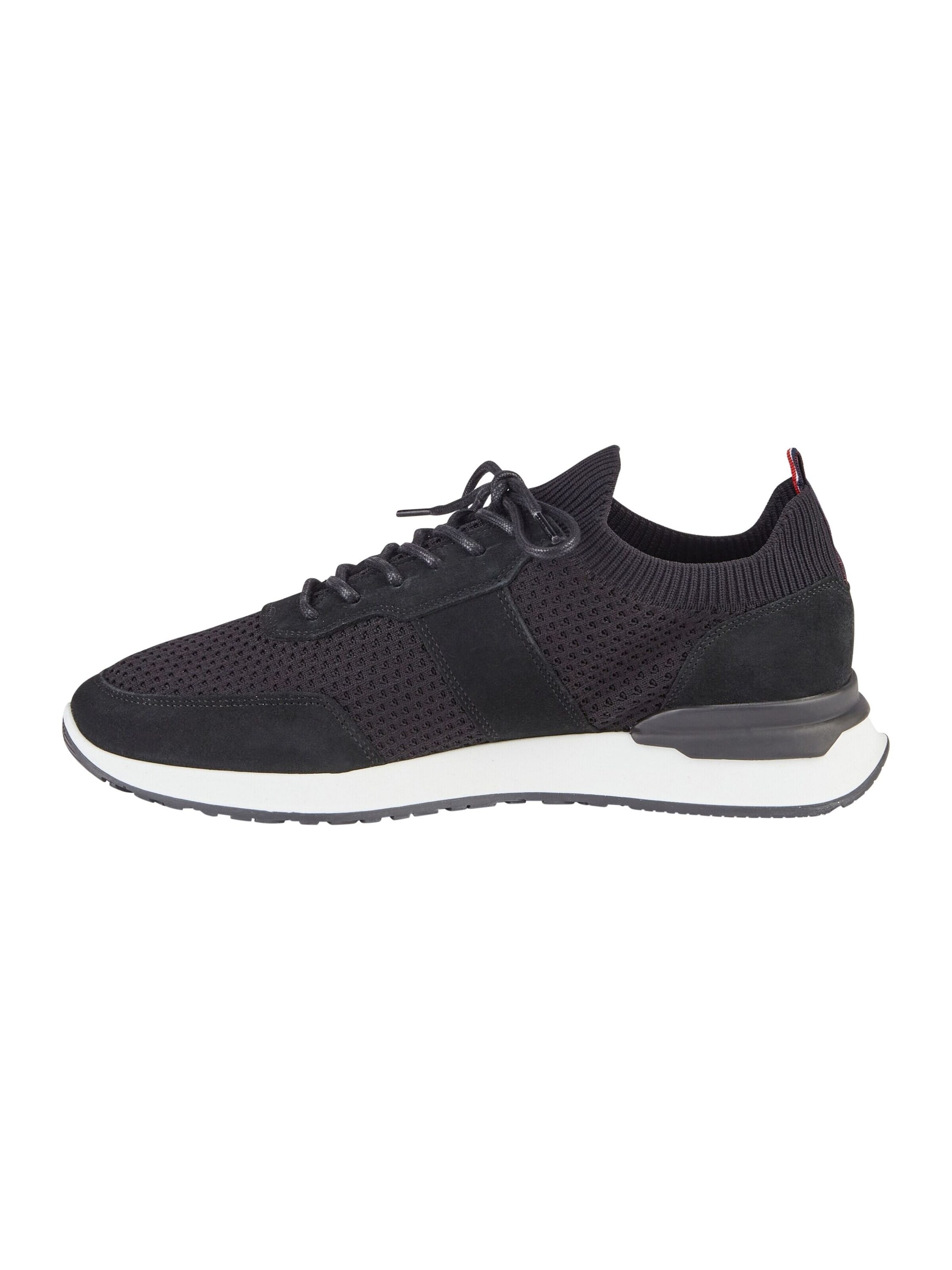 HECHTER PARIS Platform trainers in Black: front