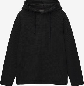 Pull&Bear Sweatshirt in Schwarz: predná strana