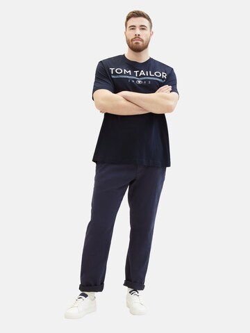 T-Shirt TOM TAILOR Men + en bleu