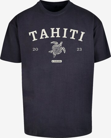 T-Shirt 'Tahiti' F4NT4STIC en bleu : devant
