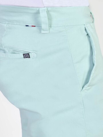 Coupe slim Pantalon chino 'Cesar' Le Temps Des Cerises en bleu