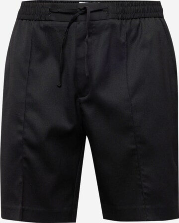 Regular Pantalon TOPMAN en noir : devant