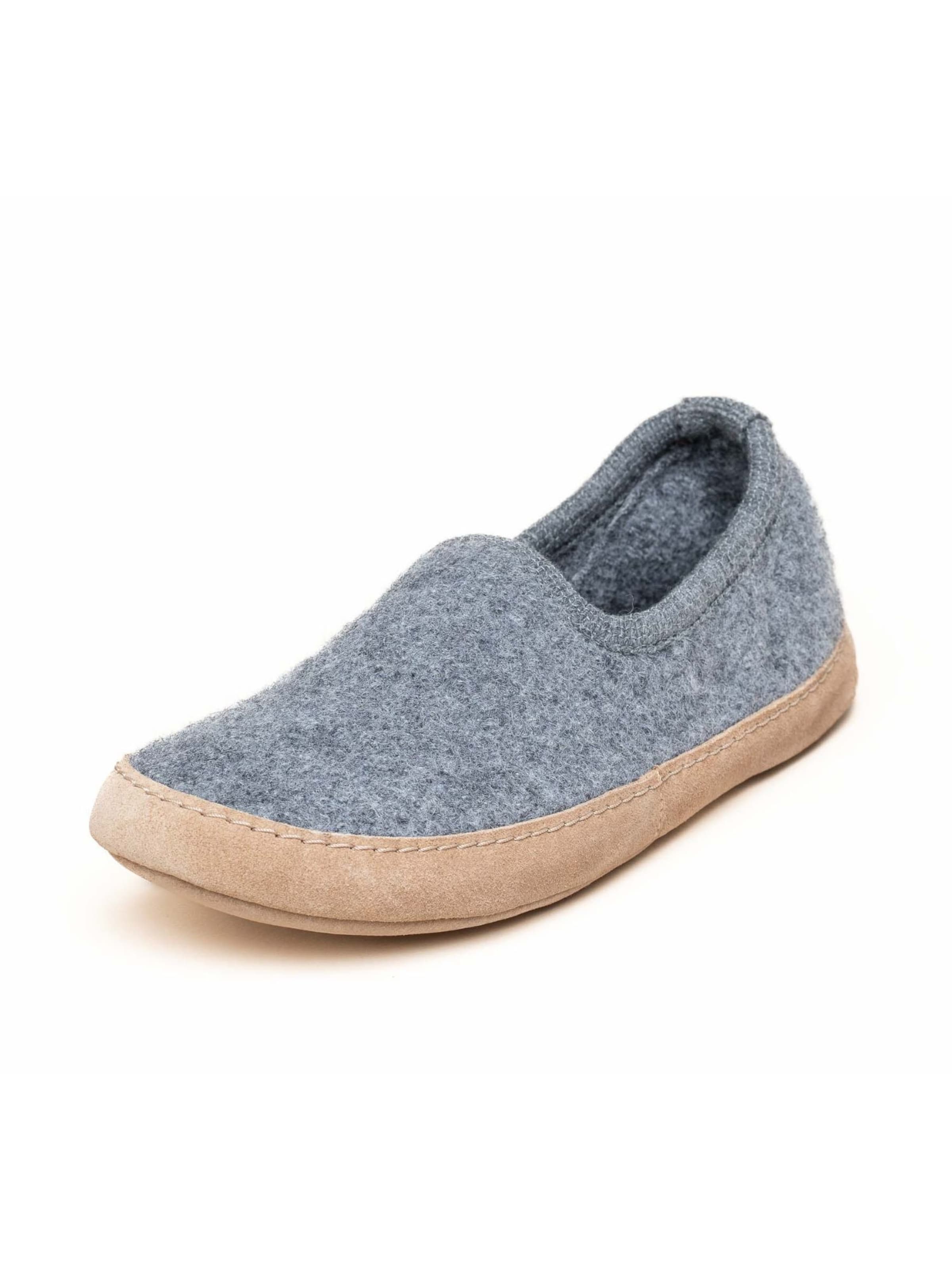 Gottstein Hausschuh 'Walkpantoffel Cheyenne'‌‌‌ in Grau: Vorderseite