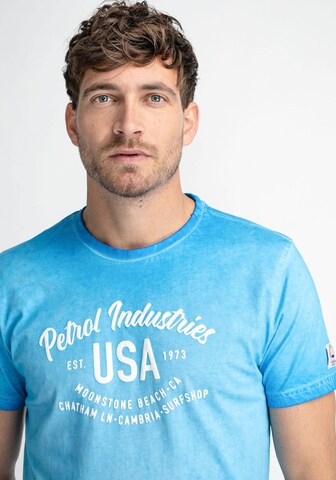 Petrol Industries T-Shirt 'Moonstone' in Blau