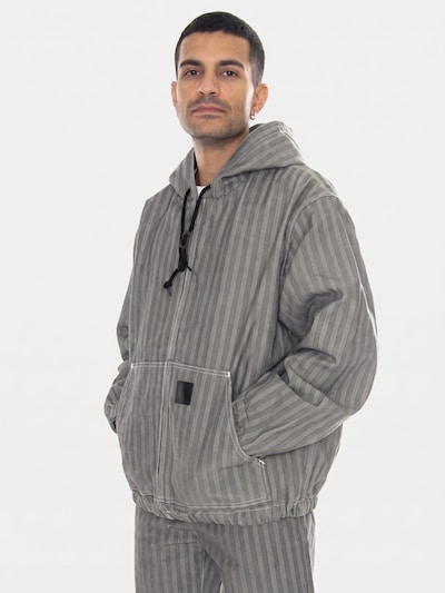 Carhartt WIP Veste mi-saison 'Menard Jacket Grey rinsed' en S en gris, Vue avec produit