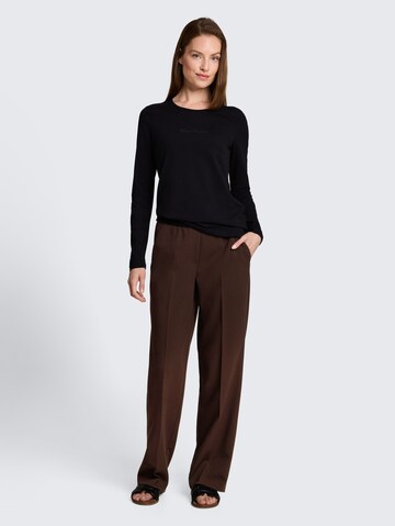 TOM TAILOR Wide leg Pleated Pants in Brown