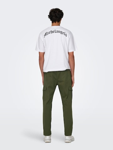 Only & Sons tavaline Klapptaskutega püksid 'LUC', värv roheline