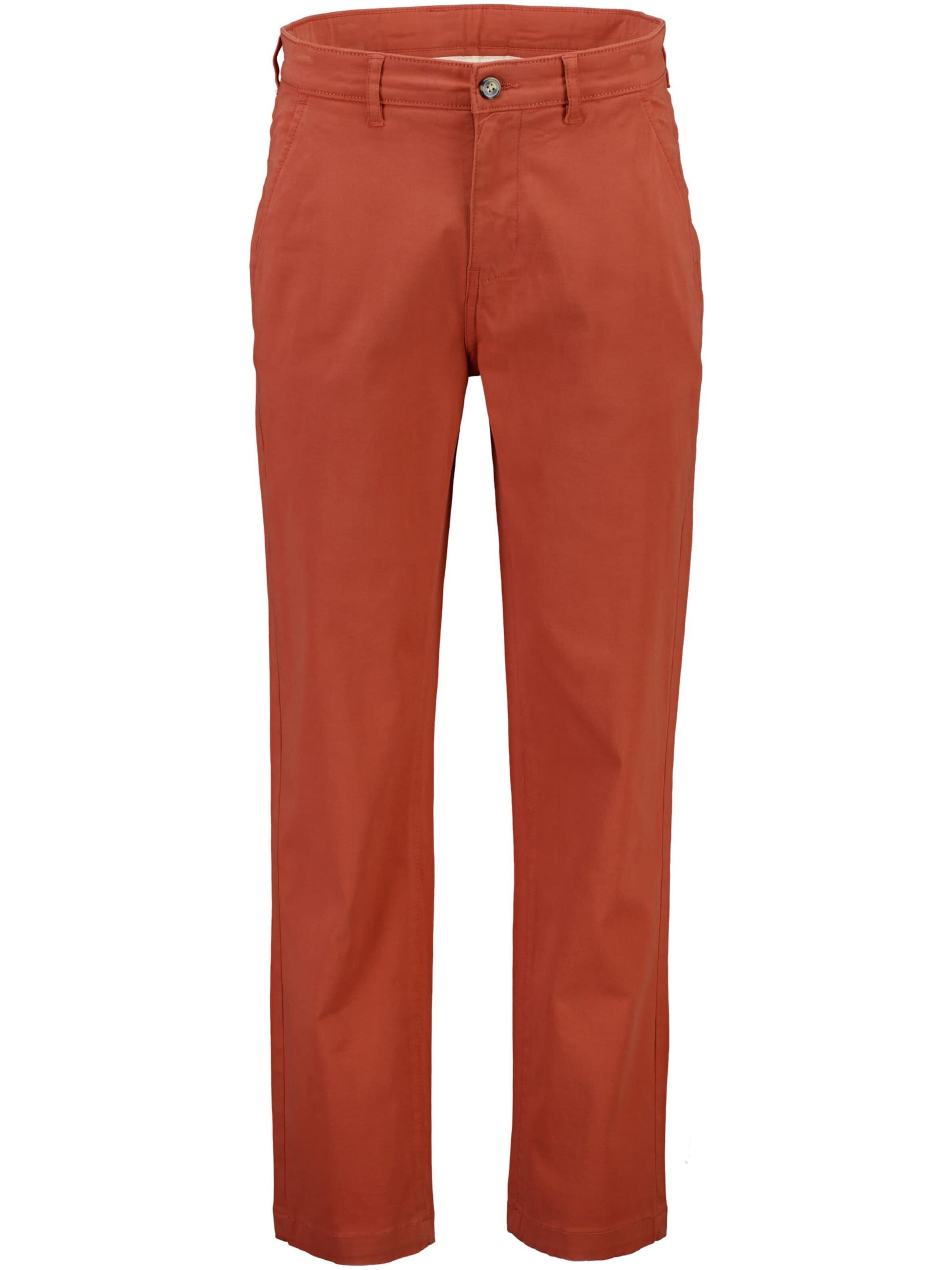 Baggy Pantalon chino Lindbergh en marron : devant