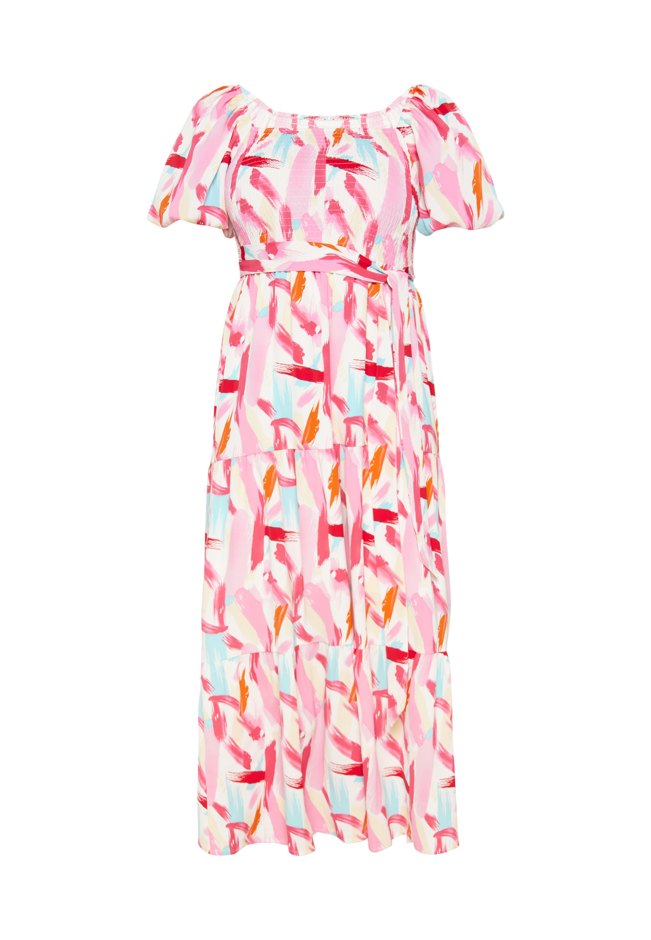 FELIPA Kjole 'Spring Summer' i lyseblå / pink / lyserød / hvid, Produktvisning