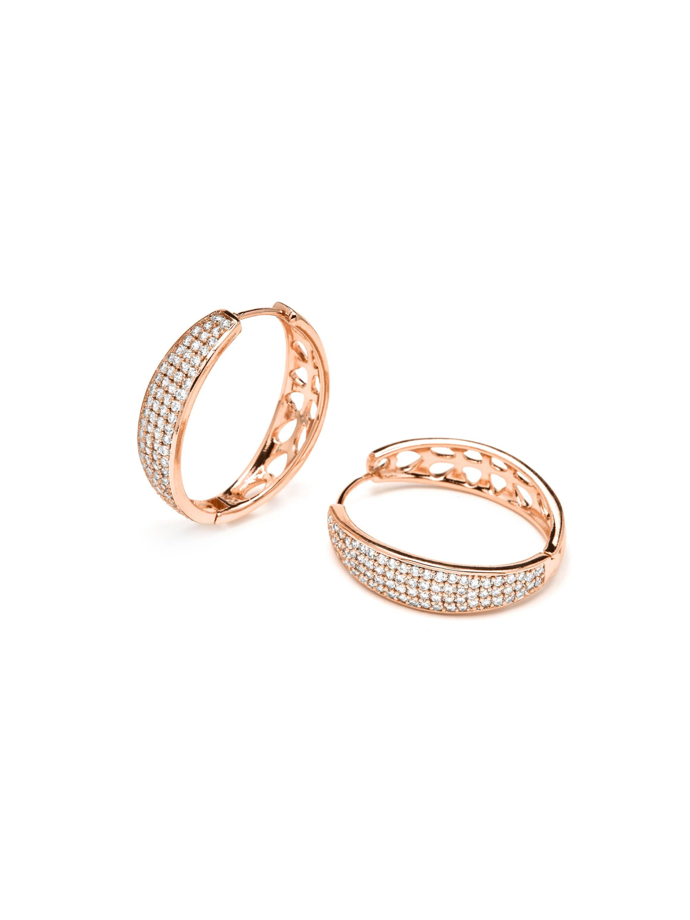 Luxenter - Pendientes 'Linarg' en oro: frente