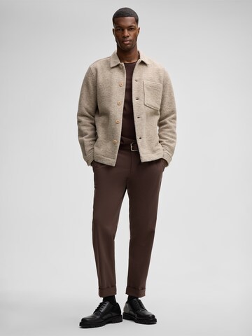 STRELLSON Regular fit Button Up Shirt 'Noel' in Beige