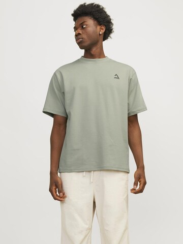 JACK & JONES - Camisa 'Triangle Summer' em verde: frente