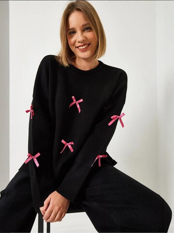 Pull-over 'Pullover' Bianco Lucci en noir