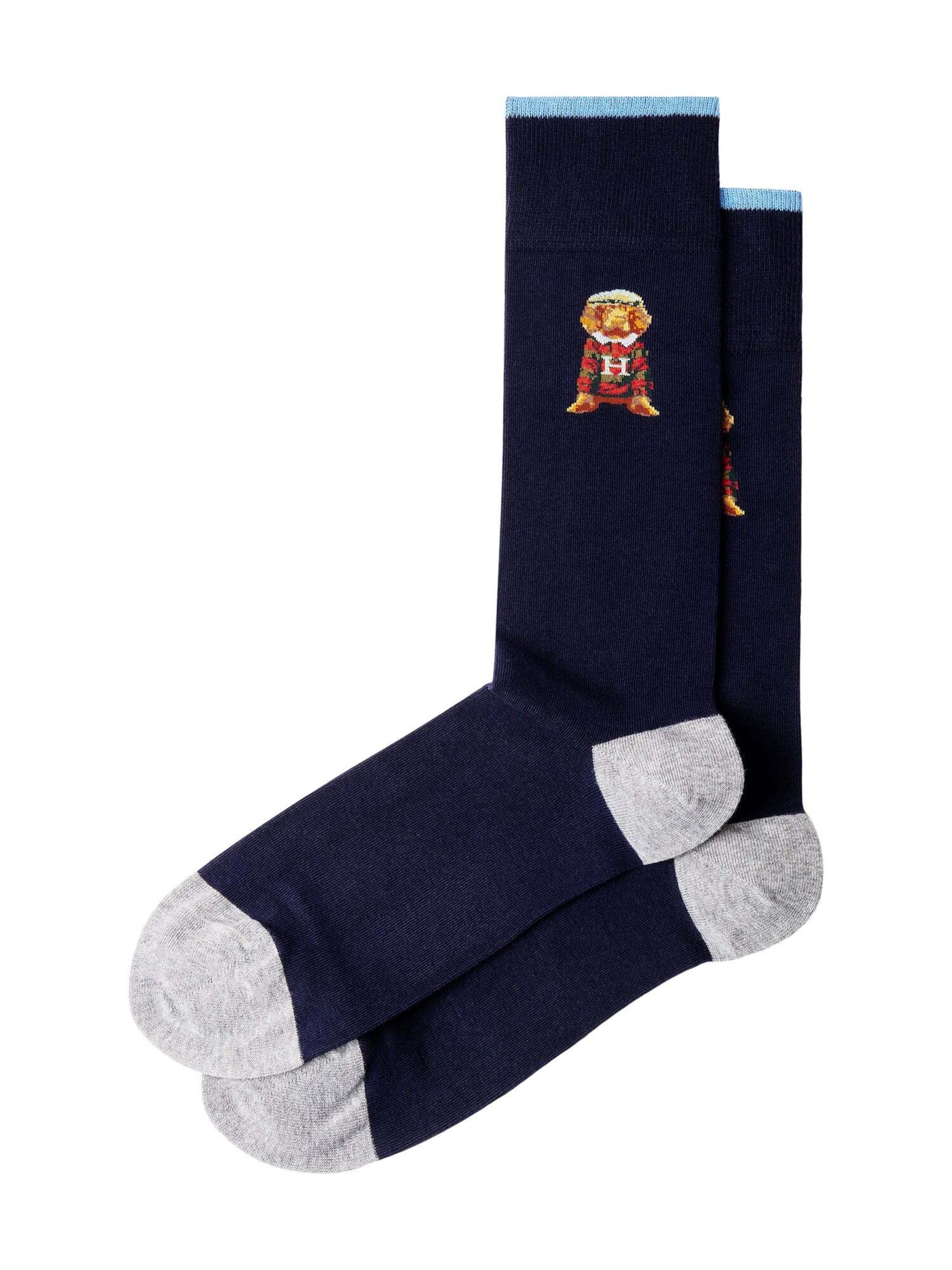 Chaussettes ' HARRY ' Hackett London en bleu : devant
