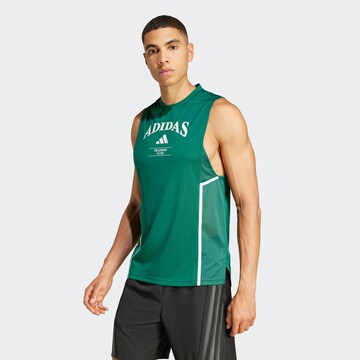 ADIDAS PERFORMANCE Функционална тениска 'D4T Heritage' в зелено: отпред