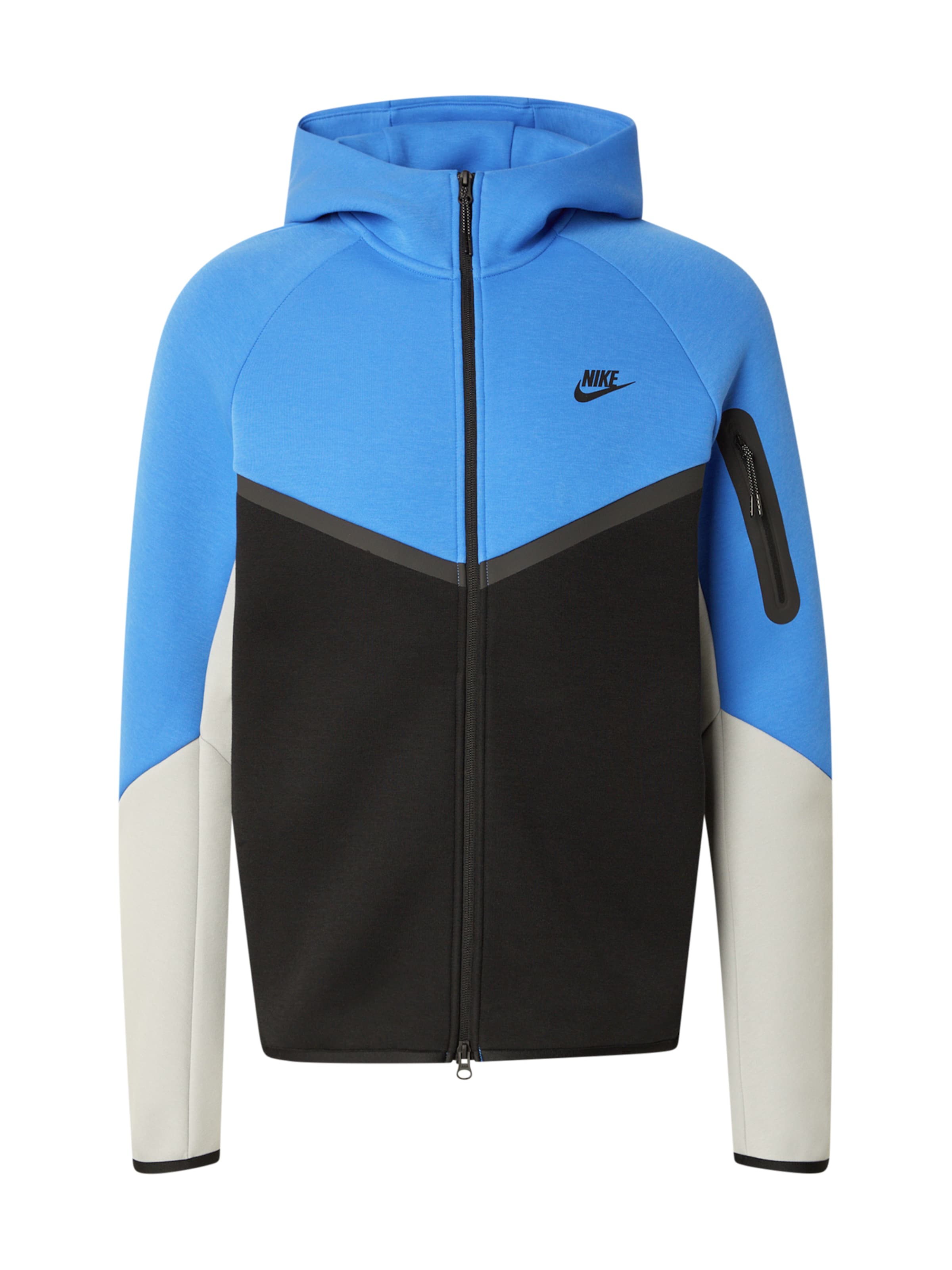 Nike Sportswear Zip-Up Hoodie 'Tech Fleece' in Blue: front