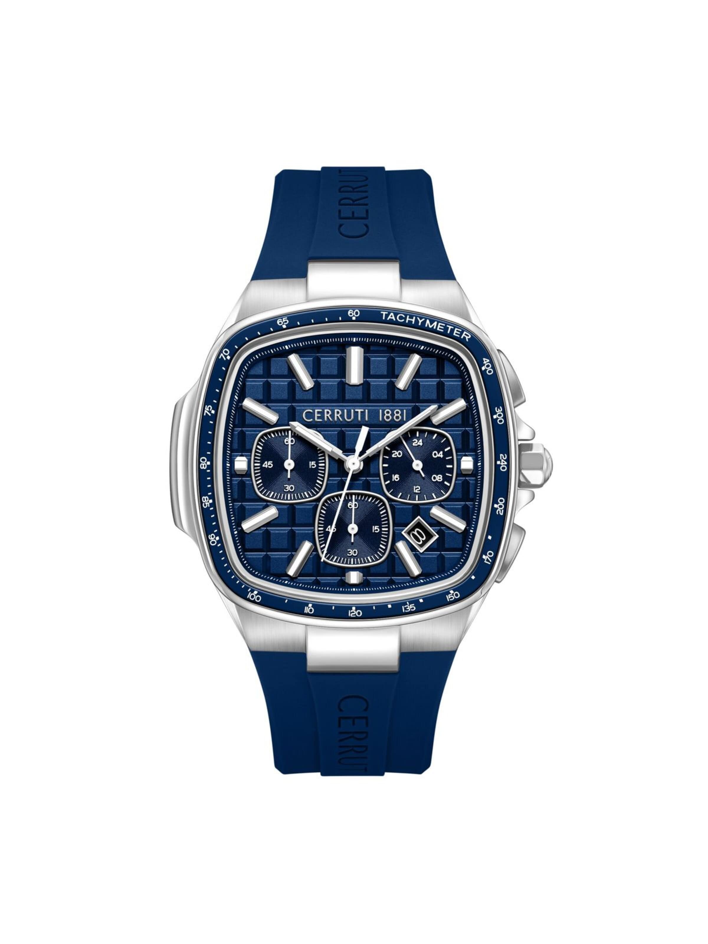 Montre à affichage analogique 'Casale' CERRUTI 1881 en bleu : devant