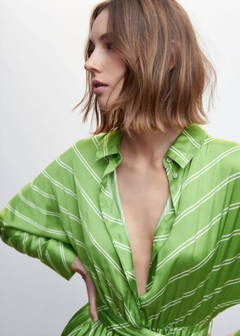 Robe-chemise 'Galo' MANGO en vert