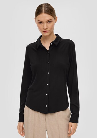 s.Oliver BLACK LABEL Blouse in Zwart: voorkant