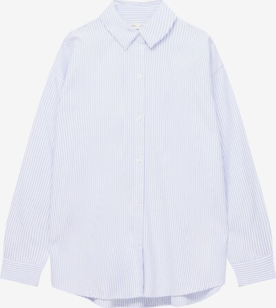 Pull&Bear Блуза в опушено синьо / бяло, Преглед на продукта