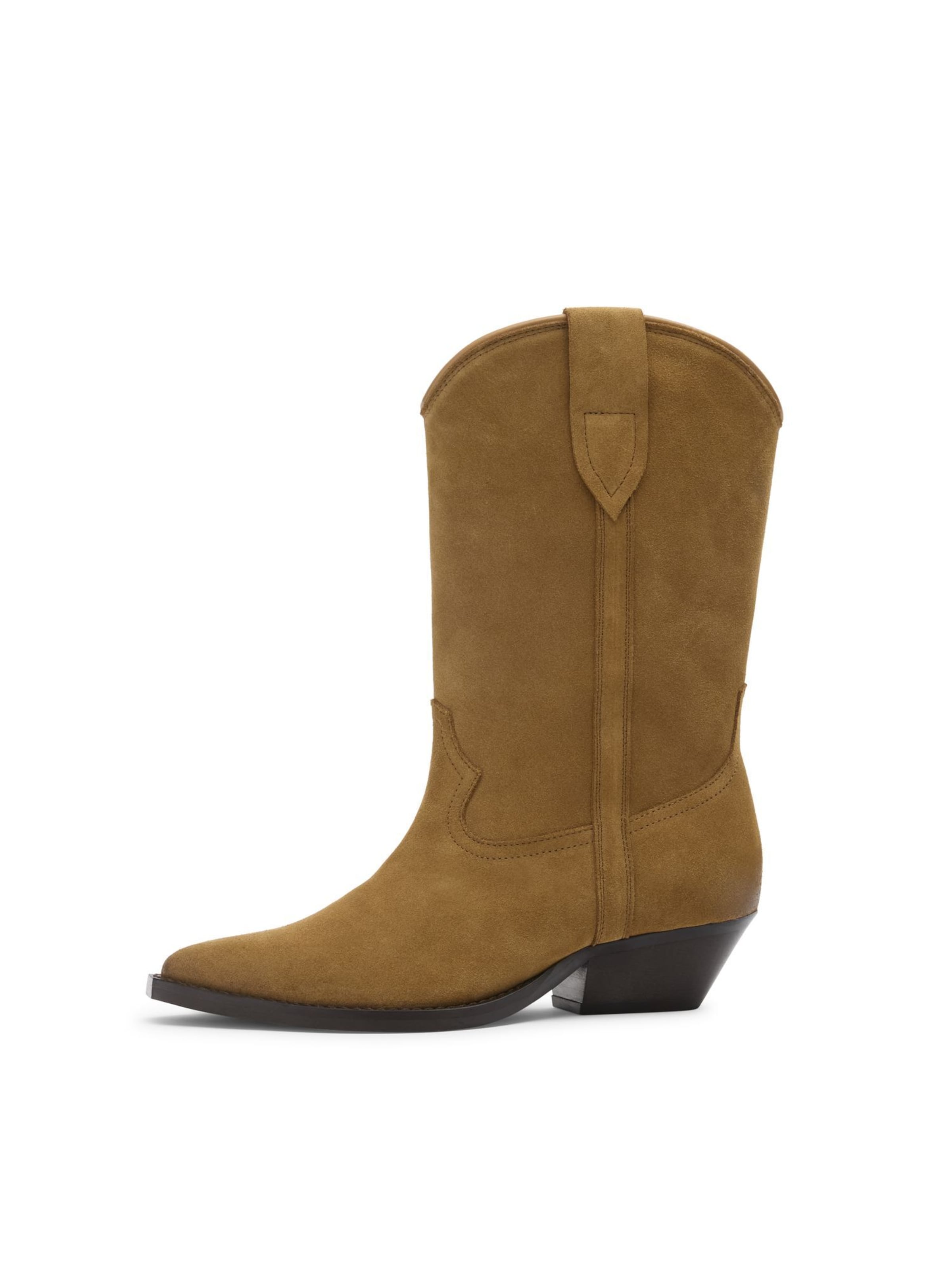 SACHA Bottes en 36 en camel / noir, Vue avec produit