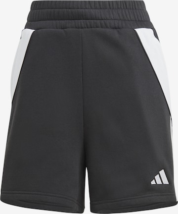 ADIDAS PERFORMANCE Regular Workout Pants in Black: front