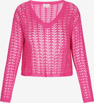 Pull-over 'Boho' IZIA en rose : devant