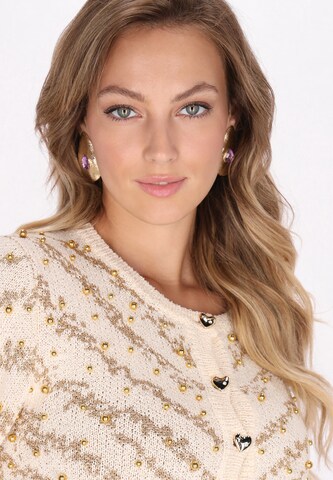 faina Strickjacke in Beige