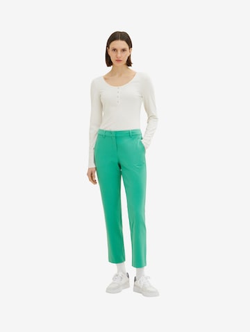 Regular Pantalon chino 'Mia' TOM TAILOR en vert