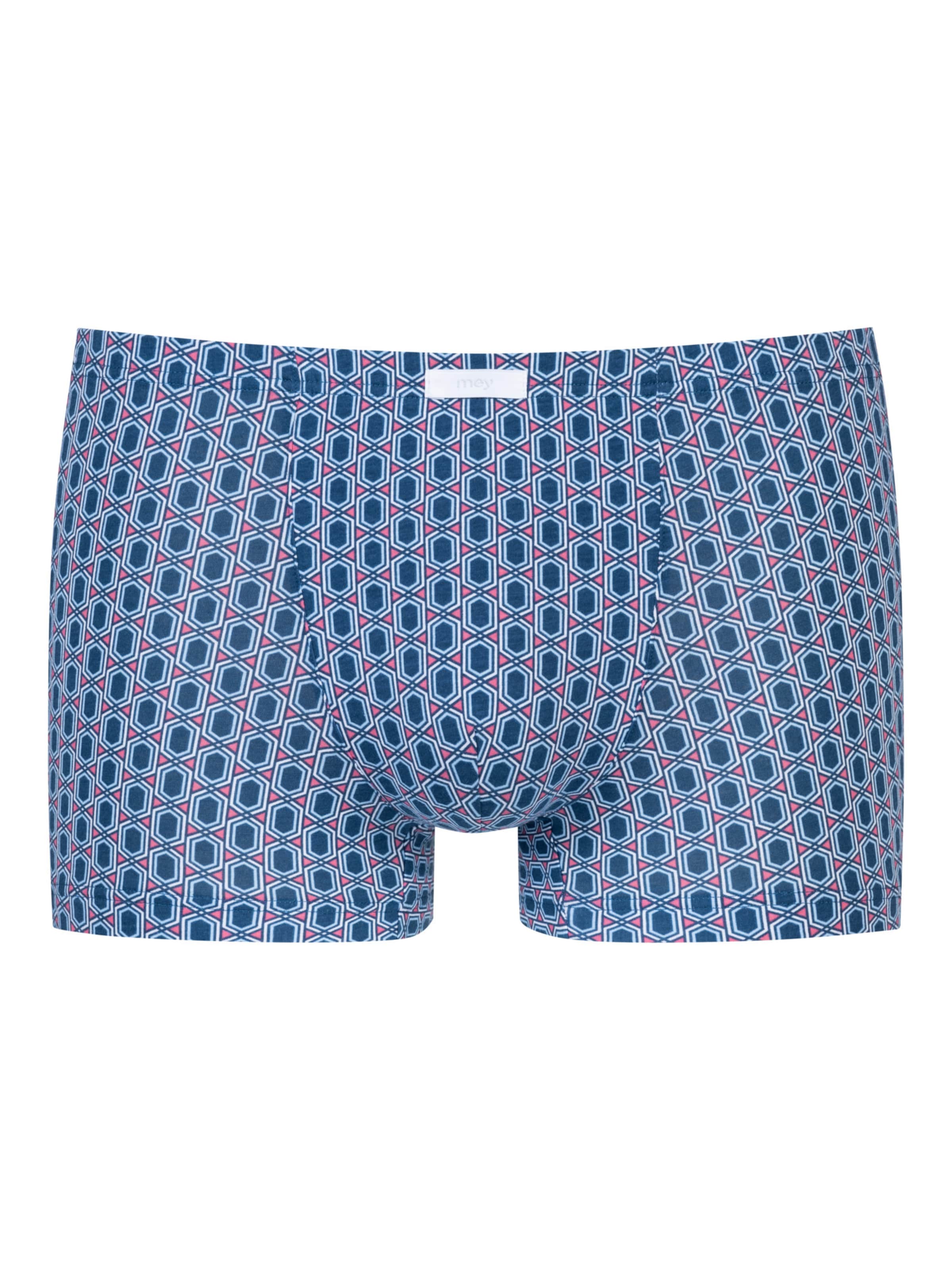 Mey Boxers 'Straight Geo' en M en bleu clair / gris, Vue avec produit
