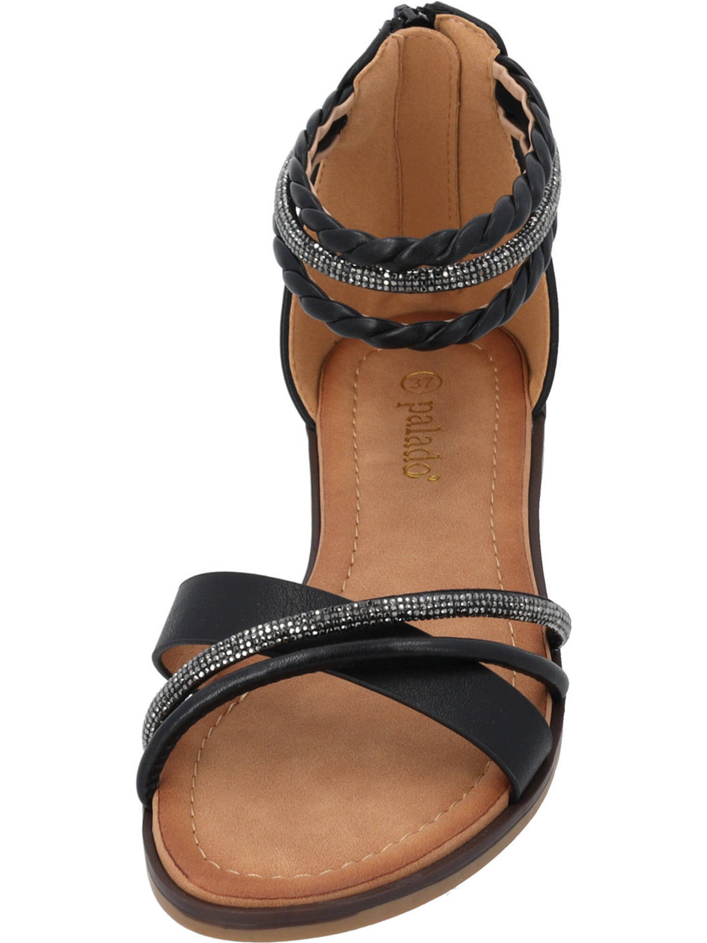 Palado Sandalen met riem 'Chritina' in Zwart