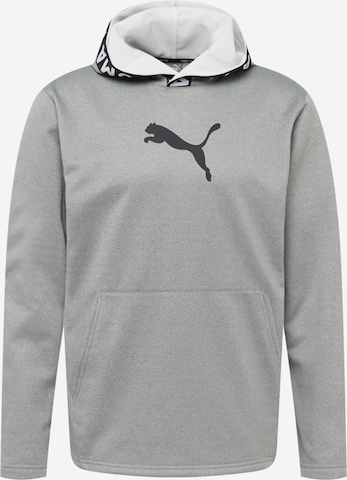 PUMA - Camiseta deportiva en gris: frente