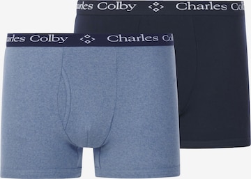 Charles Colby Boxer shorts ' Lord Troys ' in Blue: front