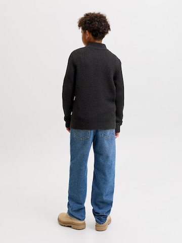 Jack & Jones Junior Πουλόβερ 'JJPANNEL' σε μαύρο