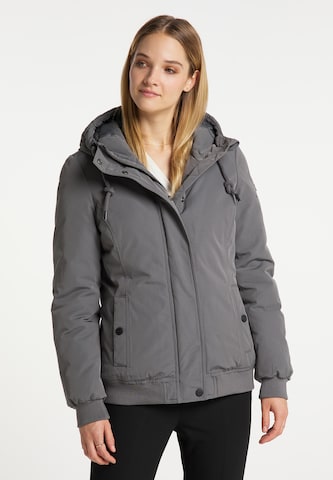 DreiMaster Klassik Winter Jacket in Grey: front