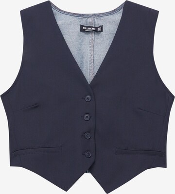 Gilet da completo di Pull&Bear in blu: frontale