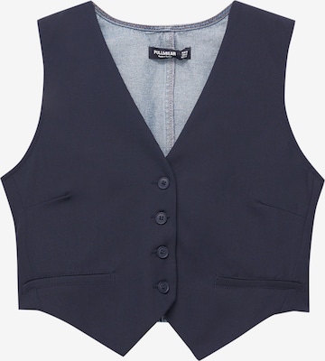 Pull&Bear Suit Vest in Blue: front