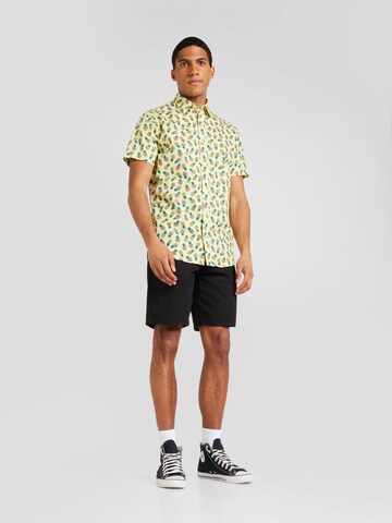 JACK & JONES - Ajuste regular Camisa 'SUNSHADE' en amarillo