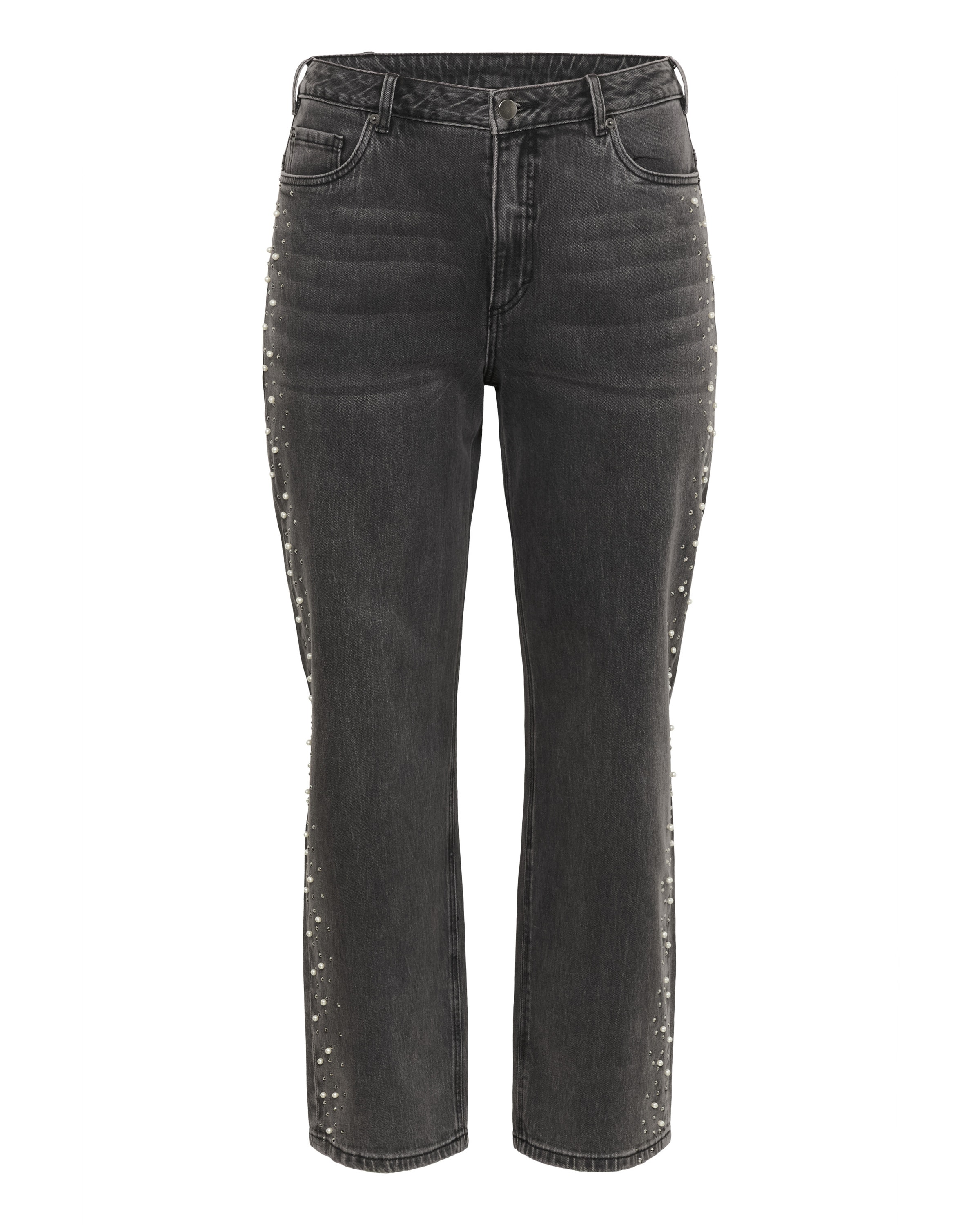 KAFFE CURVE Regular Jeans 'KCpetri' in Grey: front