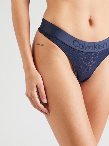 Calvin Klein Underwear String in Blue: front