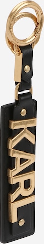 Karl Lagerfeld Breloczek do kluczy w kolorze czarny: przód